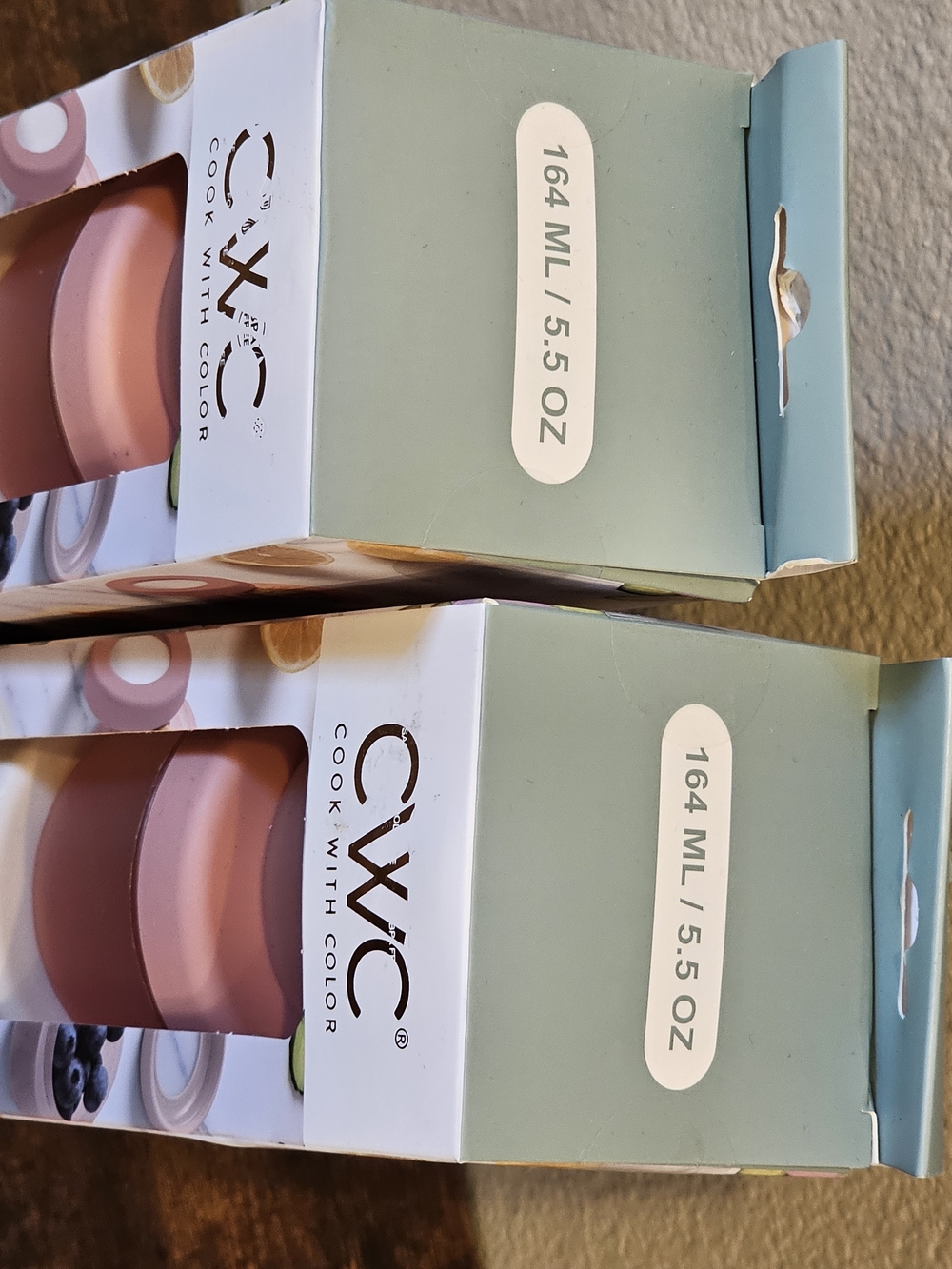NWT CWC 4-Piece Stackable Mini Food Storage Containers - Multi-Color - Picture 2 of 2
